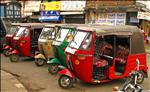 Sri Lanka - 077 - Tuk-tuks waiting for fares in Kandy